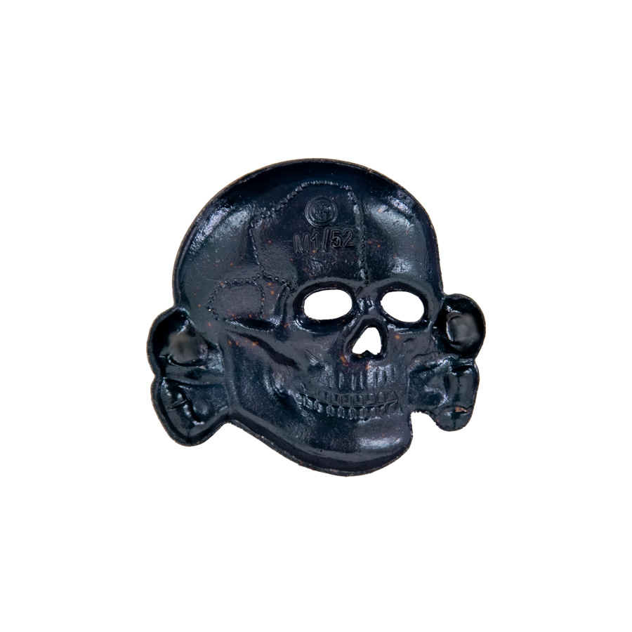 Antique Silver SS Cap Skull - Reddick Militaria