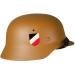 WWII M40 German Combat Helmet, Tan Afrika Korps
