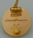 Golden Party Badge - A.H. Dated Style with Flat Pin - Reddick Militaria