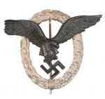 WW2 Luftwaffe Pilot's Badge with Broken Pin Hinge, Assmann Marked