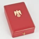 Golden Party Badge Deluxe Genuine Leather Presentation Case